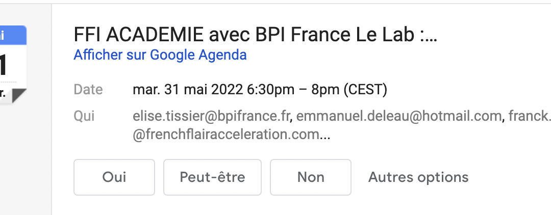 Prochaine Académie FFI avec BPI France Le Lab : le 31 mai prochain