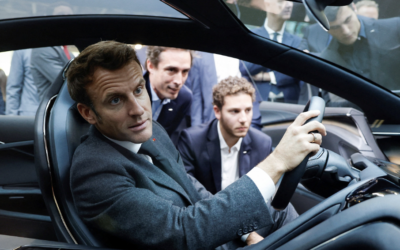 Mondial de l&rsquo;Auto : Emmanuel Macron met la pression sur le véhicule électrique Made in France