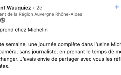Laurent Wauquiez : « ce que l&rsquo;on apprend chez Michelin… »