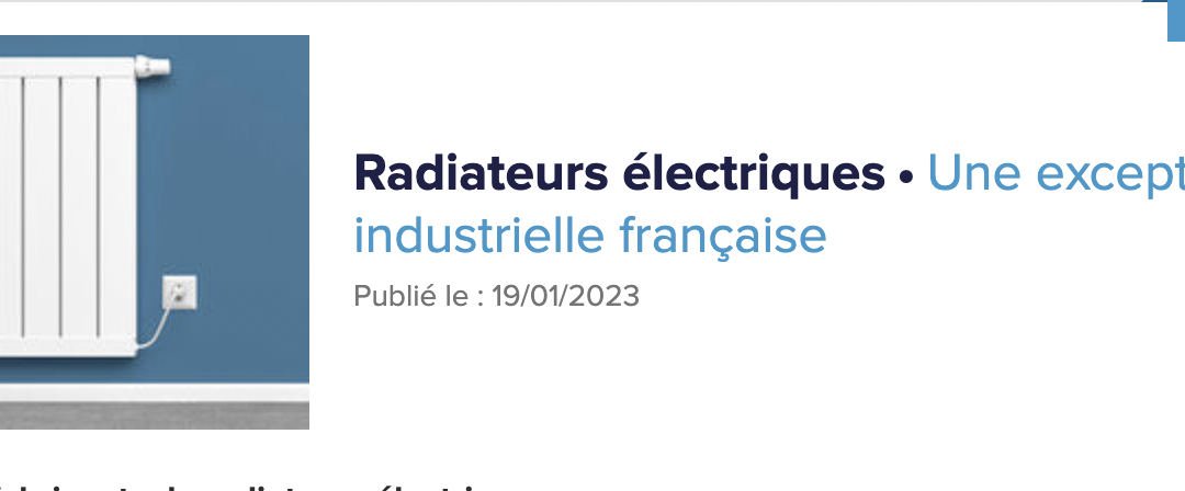 Radiateurs électriques : une exception française