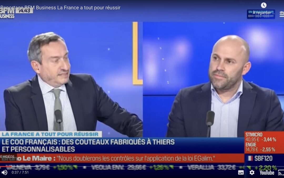 Paris 2024 fait travailler les PME Made in France. La preuve avec les couteaux Le Coq Français®