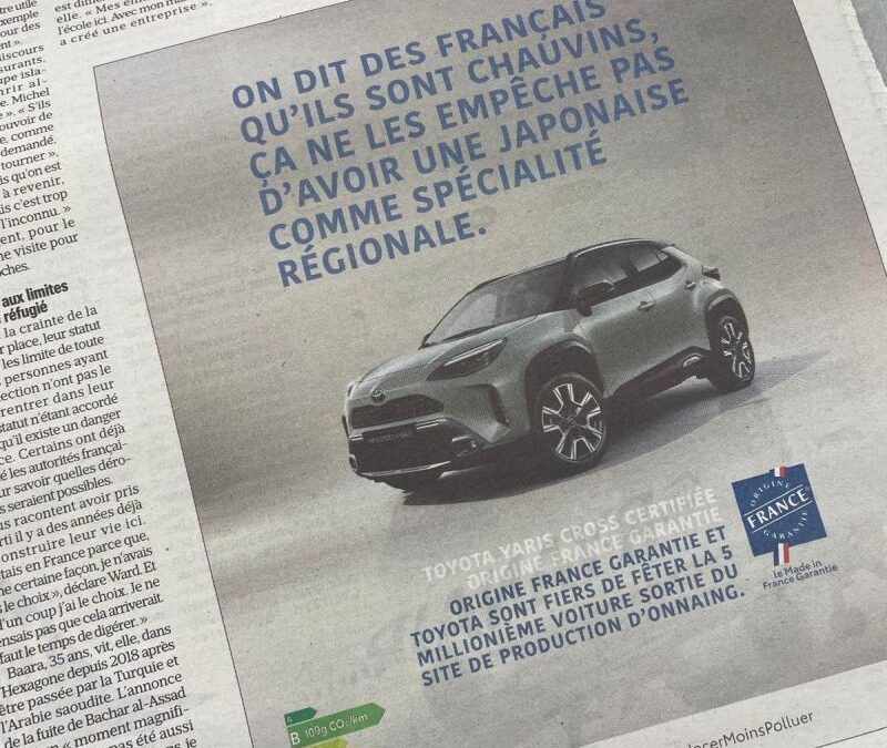 Chasser en meute : Le Made in France s’organise… avec l’aide de Toyota et de quelques autres.