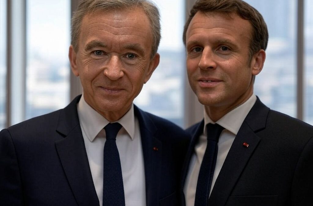 L’Express : « Qui a le plus de pouvoir : Bernard Arnault ou Emmanuel Macron ? »